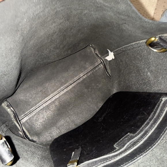 Madewell The Zip-Top Medium Transport Tote Black Leather MISSING LONG STRAP - Picture 8 of 14